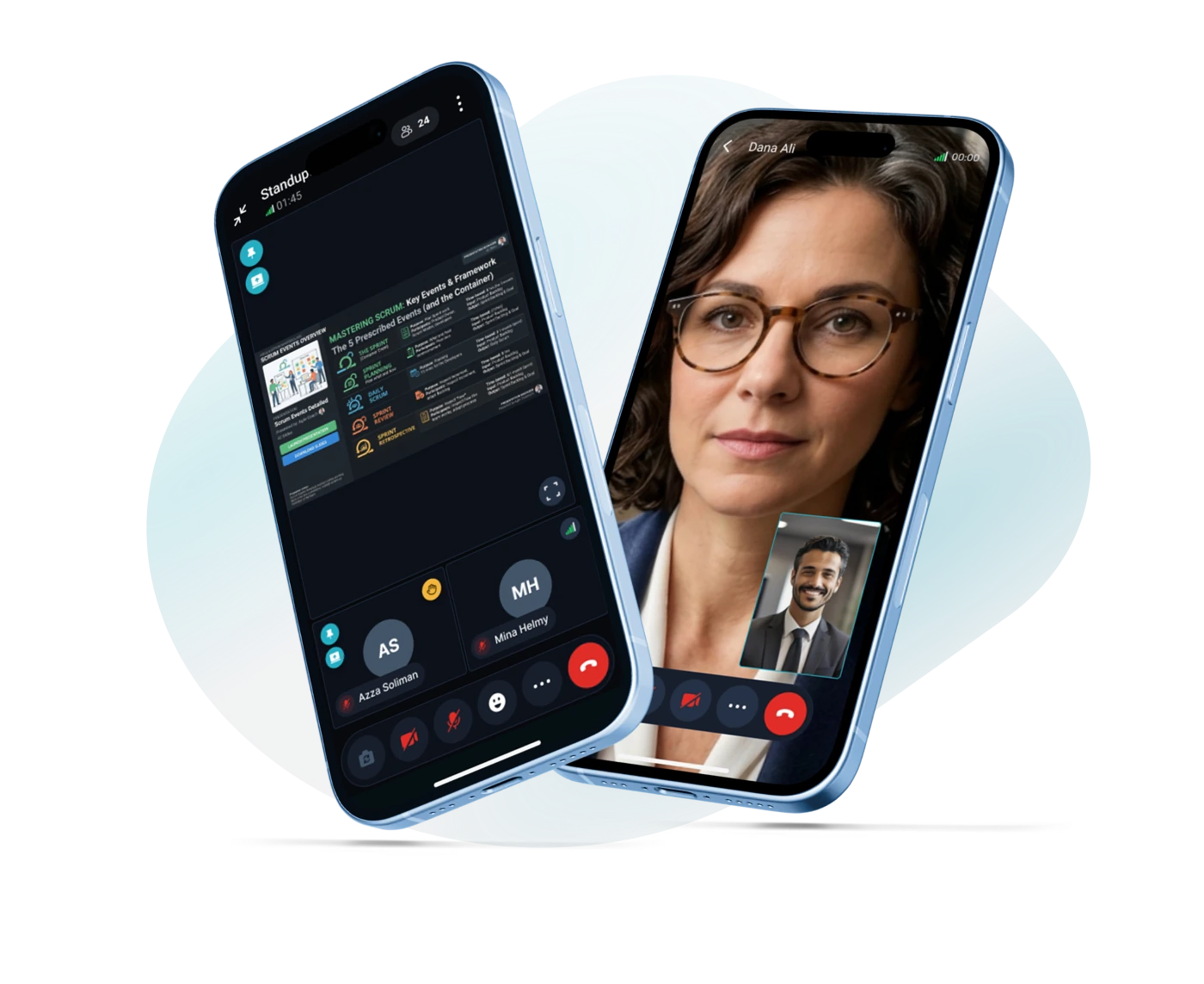 SpaceJAT high-definition video meeting and screen sharing on mobile